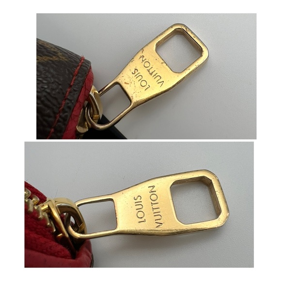 LOUIS VUITTON Zippy Long Wallet Retiro Around Monogram M61854 Red Cerise Purse - Picture 9 of 17